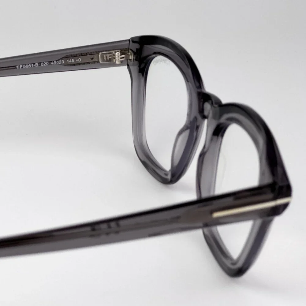 Tom Ford FT5961-B Eyeglasses – Grey Square Frame | Unisex Model FT5961-B 020